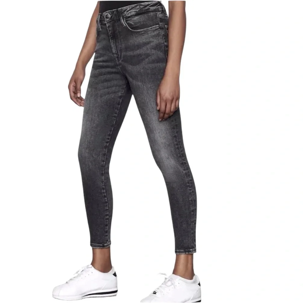 Frame Hughes Le One Skinny Cropped Ankle Jeans 2